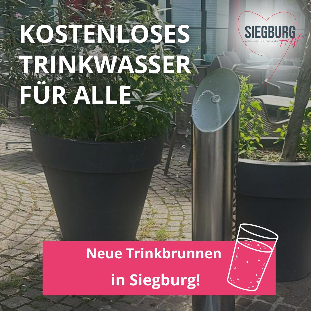 Kostenloses Trinkwasser Neue Trinkbrunnen in Siegburg
