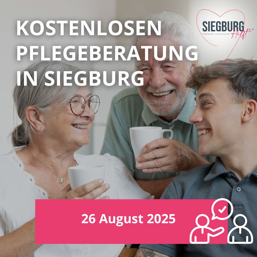 26.08.2025 kostenlosen Pflegeberatung in Siegburg